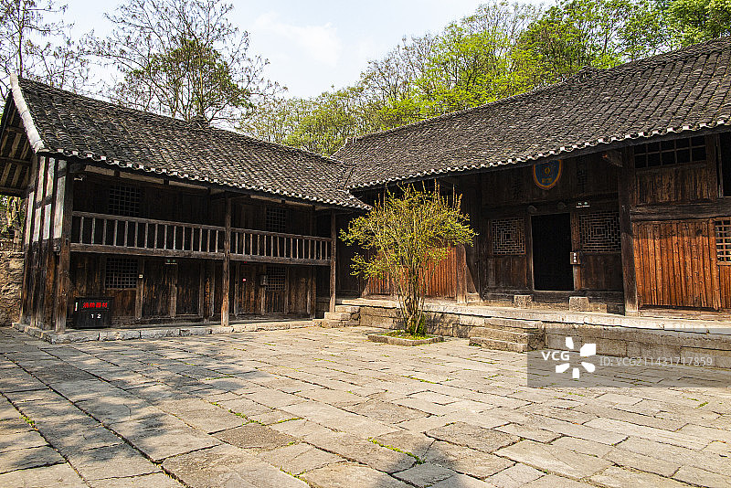 中国贵州贵阳市息烽县息烽集中营旧址、息烽集中营革命历史纪念馆,图片素材