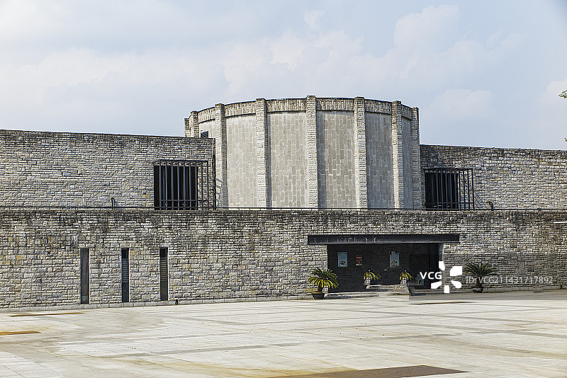 中国贵州贵阳市息烽县息烽集中营旧址、息烽集中营革命历史纪念馆,图片素材