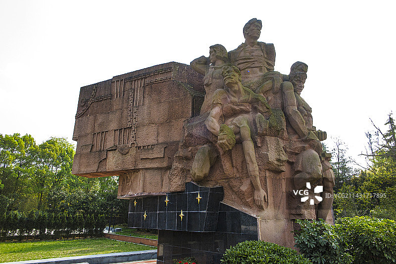 中国贵州贵阳市息烽县息烽集中营旧址、息烽集中营革命历史纪念馆,图片素材