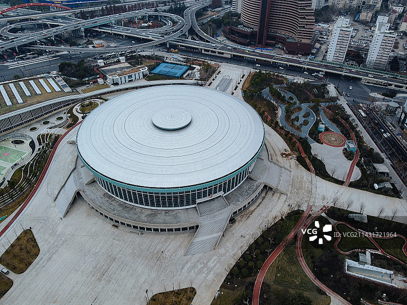 上海 上海体育馆 上海大舞台 游泳馆 漕溪北路立交桥 华富大厦图片素材