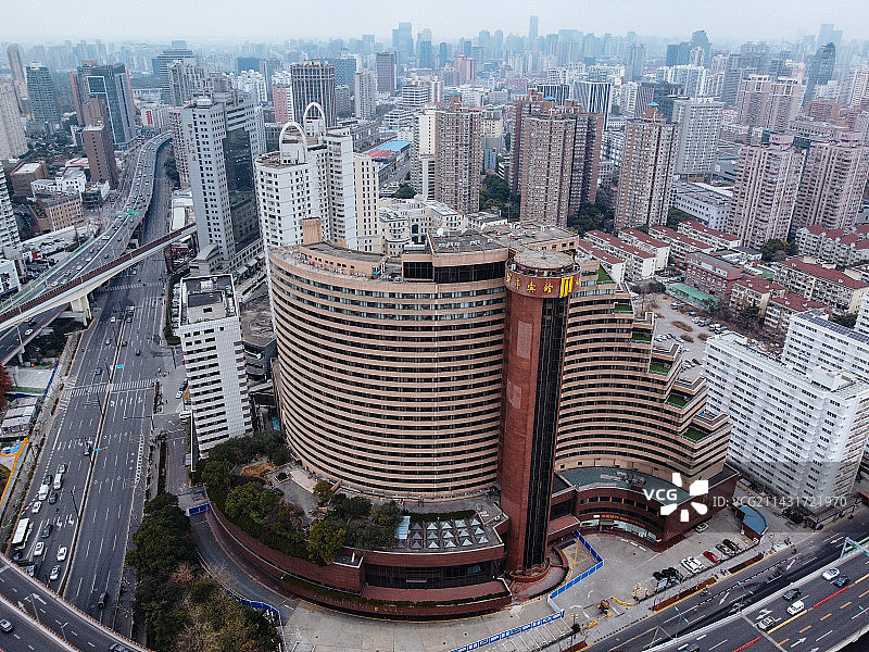 上海 上海体育馆 上海大舞台 游泳馆 漕溪北路立交桥 华富大厦图片素材