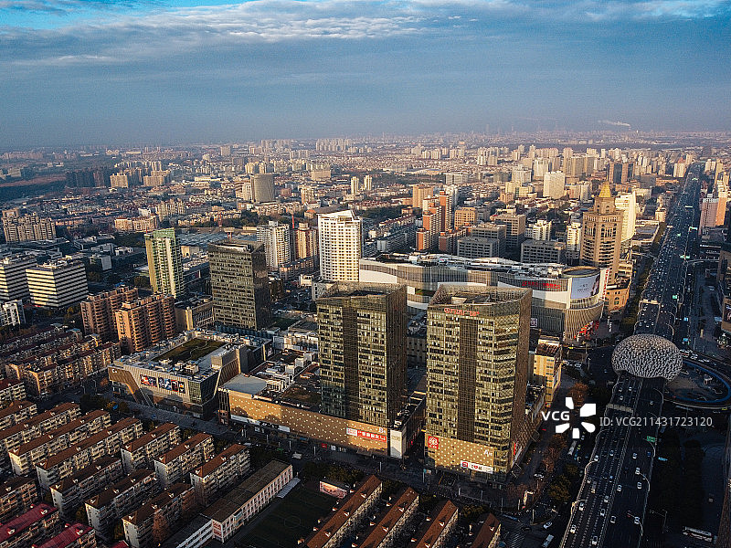 上海 五角场 中环路 合生汇 创智汇 金博大厦 万达广场 复旦大学 江湾体育场图片素材