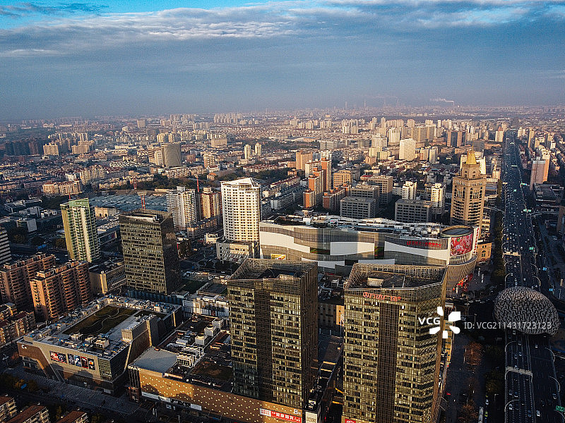 上海 五角场 中环路 合生汇 创智汇 金博大厦 万达广场 复旦大学 江湾体育场图片素材