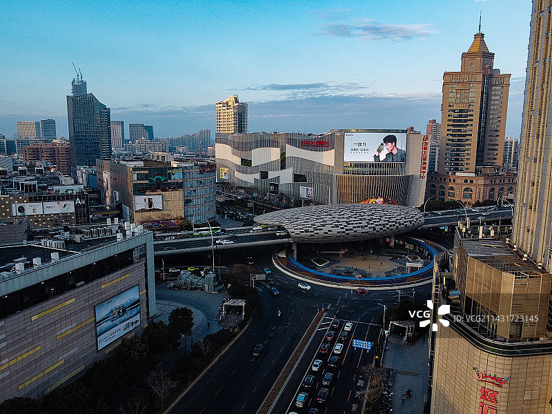 上海 五角场 中环路 合生汇 创智汇 金博大厦 万达广场 复旦大学 江湾体育场图片素材
