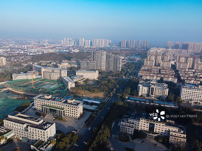 无锡 惠山区 惠山大道 市民广场  万达广场 金都惠丰广场图片素材