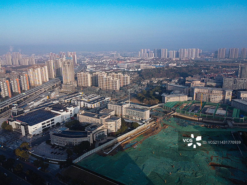 无锡 惠山区 惠山大道 市民广场  万达广场 金都惠丰广场图片素材