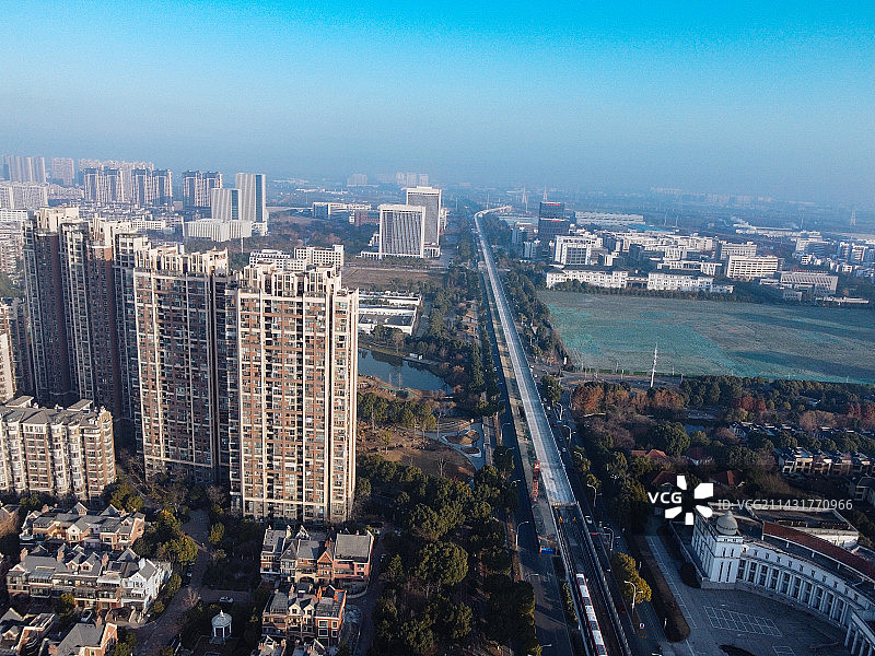 无锡 惠山区 惠山大道 市民广场  万达广场 金都惠丰广场图片素材