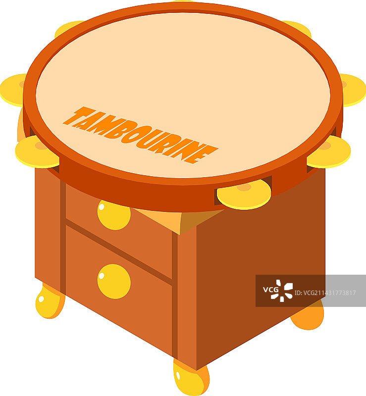 2.5D手鼓图标打击乐器图片素材
