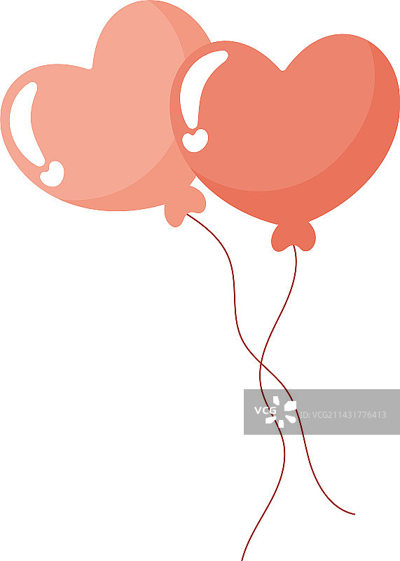 心形气球设计图片素材