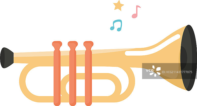 彩色小号设计图片素材