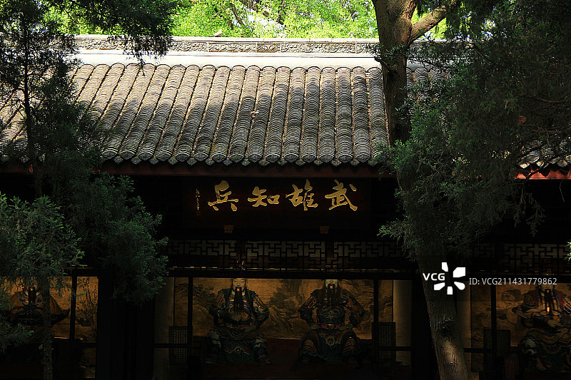 武侯祠三国文化历史牌匾图片素材