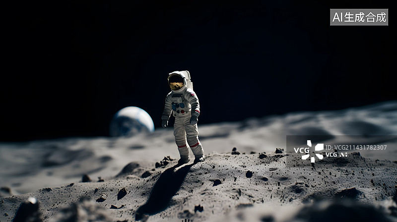【AI数字艺术】世界航天日太空宇航员科幻未来夜晚星球科技海报图片素材