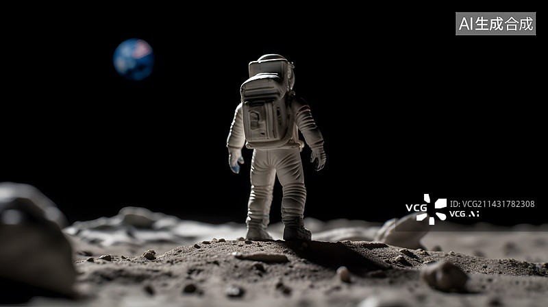 【AI数字艺术】世界航天日太空宇航员科幻未来夜晚星球科技海报图片素材