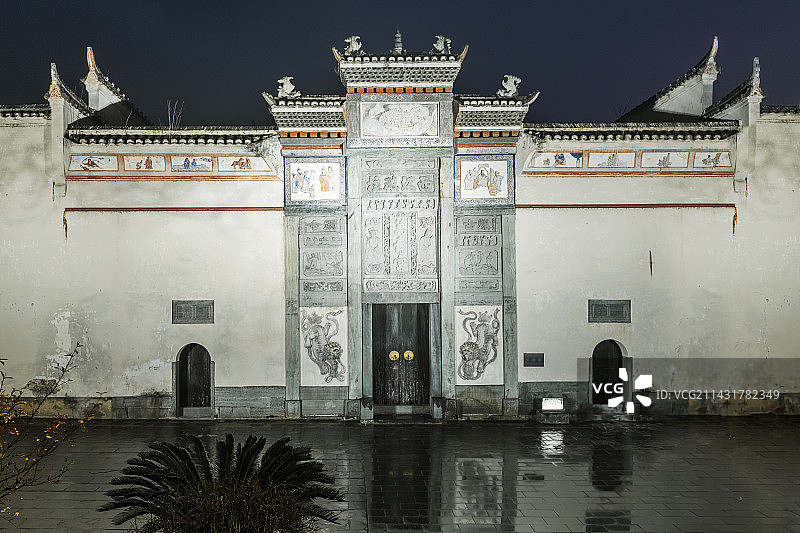 黔阳古城夜景图片素材
