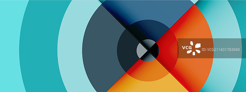 圆形阴影新潮的最小几何图片素材