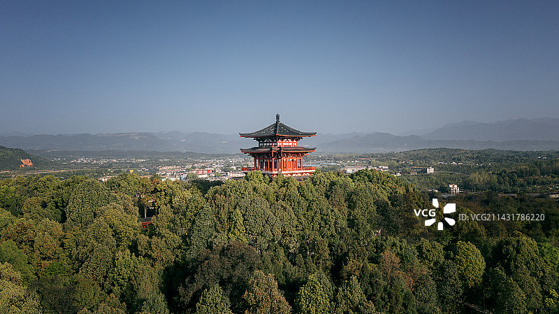四川江油李白故居景区风光图片素材
