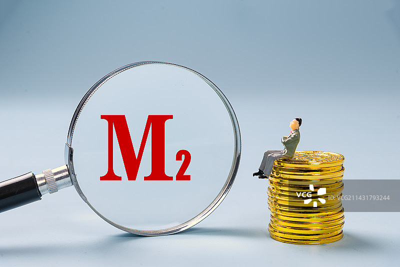 M2 广义货币供应量 创意配图图片素材