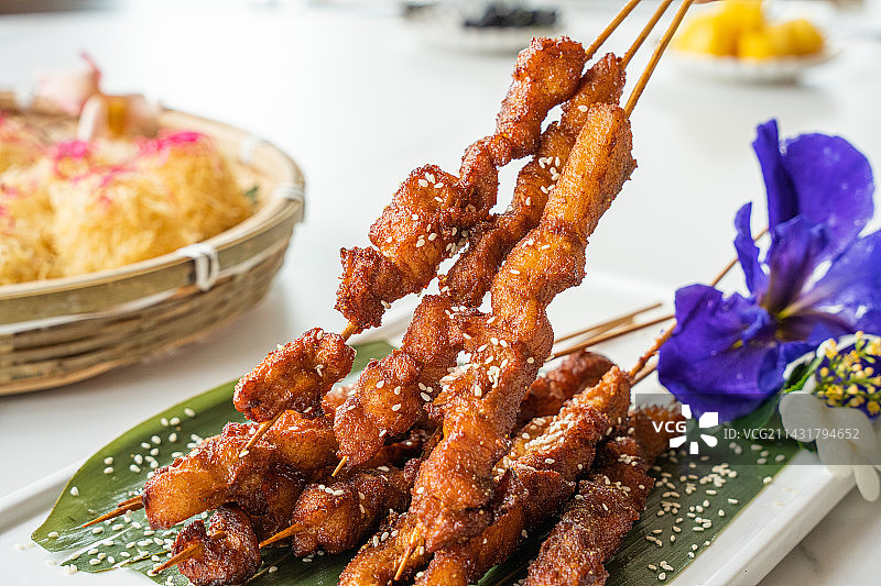 美食牛肉羊肉炸串图片素材
