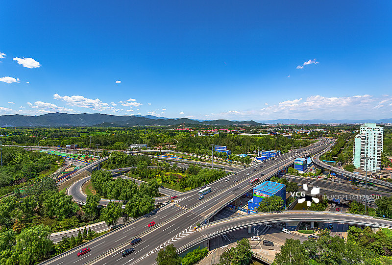 海淀区万泉河桥图片素材