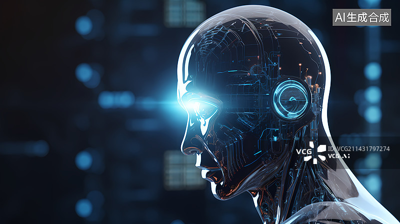 【AI数字艺术】人工智能机器人科技图片素材