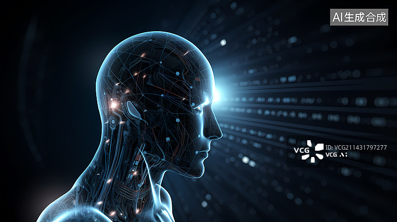 【AI数字艺术】人工智能机器人科技图片素材