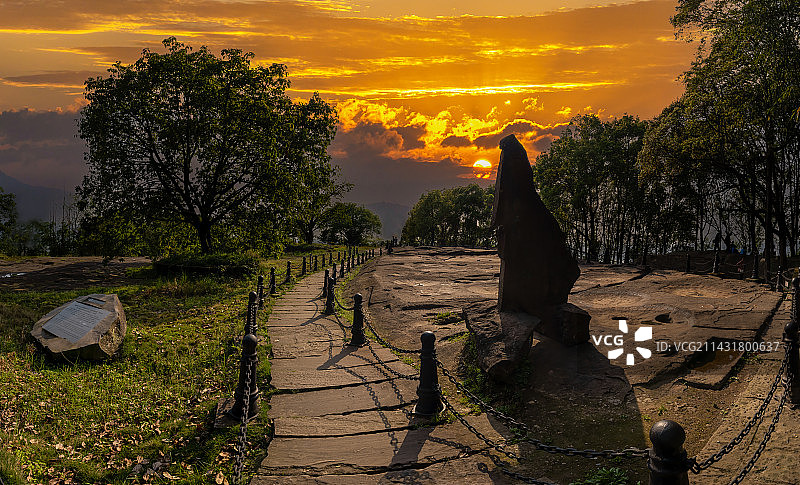 重庆钓鱼城风光图片素材