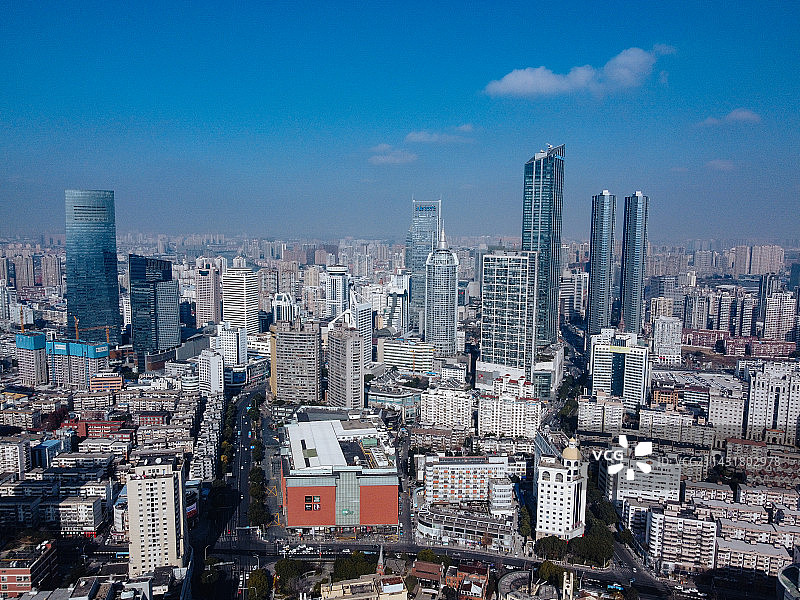 无锡 南禅寺 三阳广场 财富大厦 大东方百货 云蝠大厦 南长街 解放路 苏宁图片素材