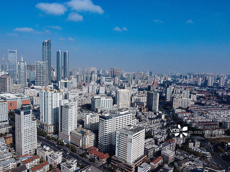 无锡 南禅寺 三阳广场 财富大厦 大东方百货 云蝠大厦 南长街 解放路 苏宁图片素材