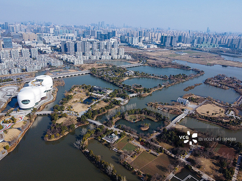 杭州 白马湖公园 动漫博物馆  白马湖国际会展中心 华数城 长江路 白马湖图片素材