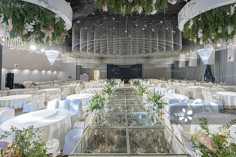 西式欧式酒店婚礼宴会厅图片素材