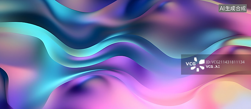 【AI数字艺术】渐变彩色抽象背景图片素材