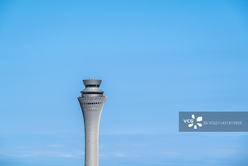 成都天府国际机场塔台控制塔图片素材