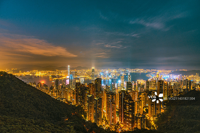 香港城市夜景图片素材