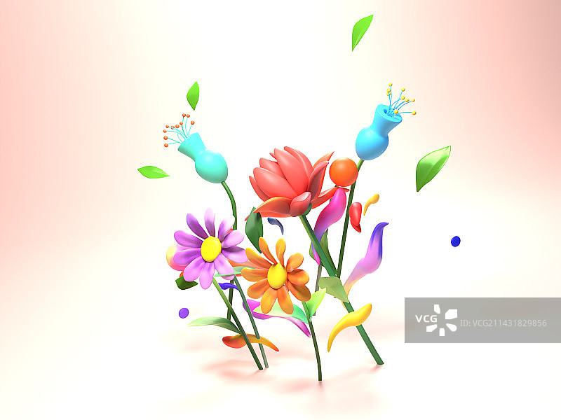 3D花朵图片素材