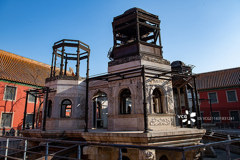 北京故宫延禧宫灵沼轩遗迹图片素材