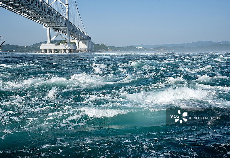 世界三大涡潮之鸣门漩涡图片素材