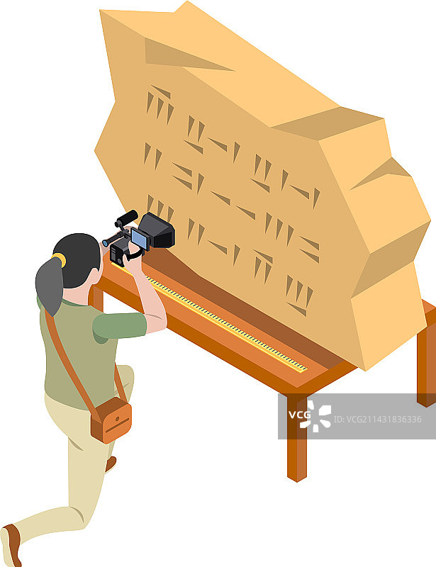 2.5D考古构图图片素材