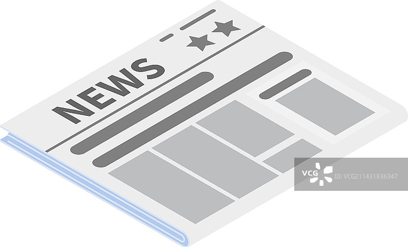2.5D报纸排版图片素材