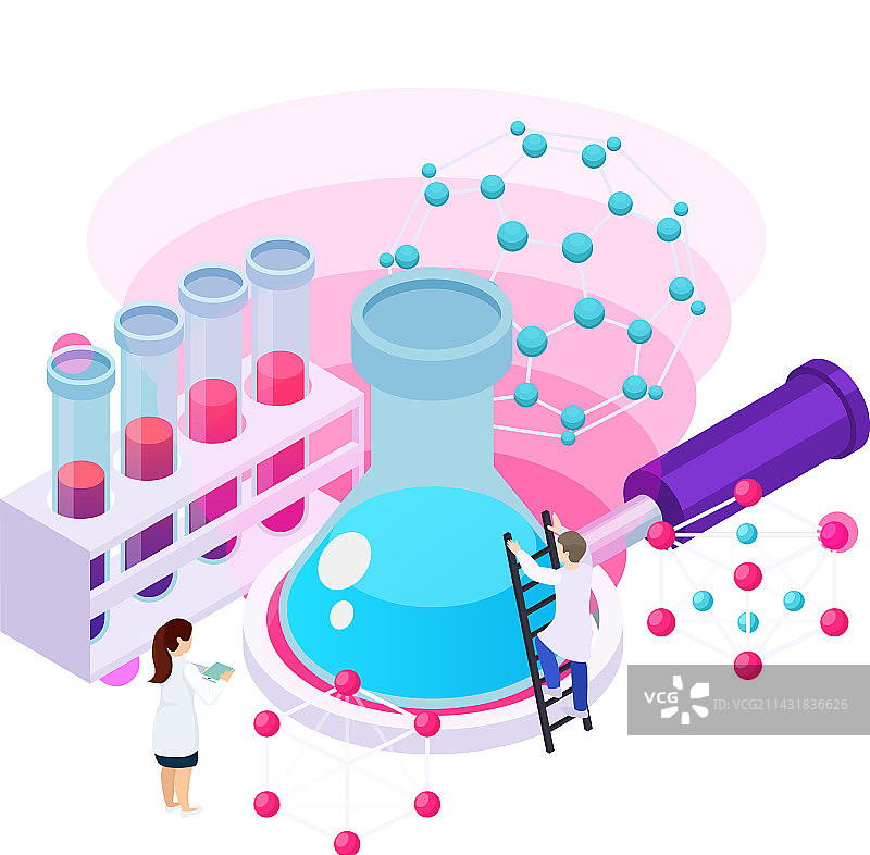 试管等距组合图片素材