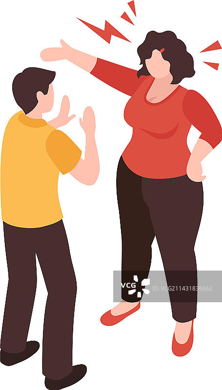 2.5D家庭虐待构成图片素材