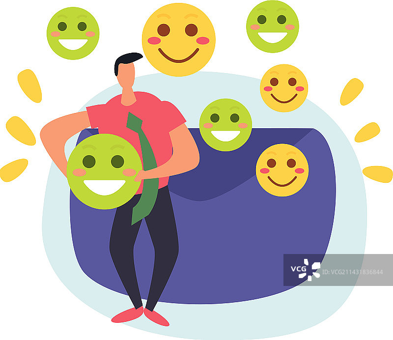 客户反应评级构成图片素材