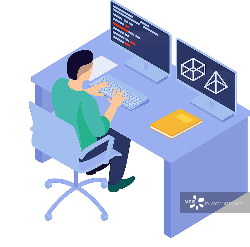 2.5D程序员作品图片素材