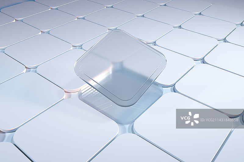 方块科技空间背景3D渲染图片素材