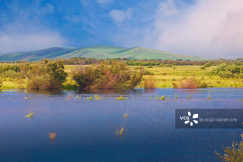 额尔古纳河畔图片素材