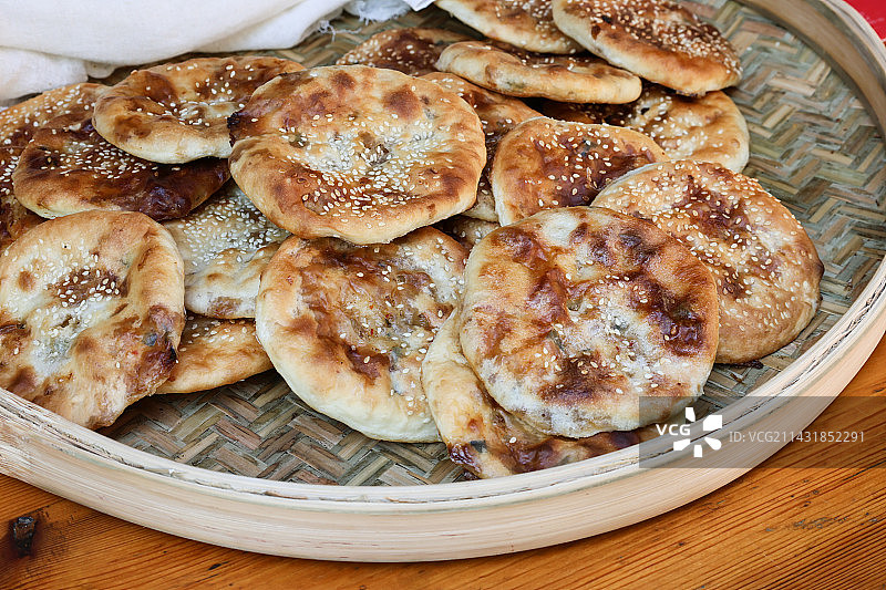 福建传统特色小吃光饼图片素材