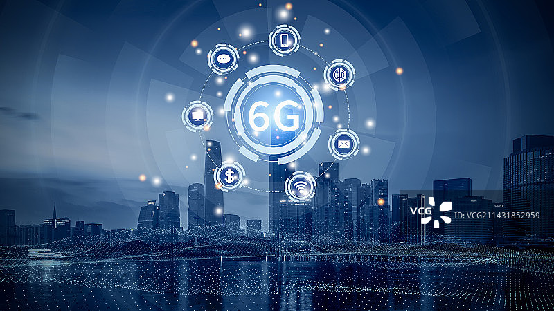 广州城市6G网络图片素材