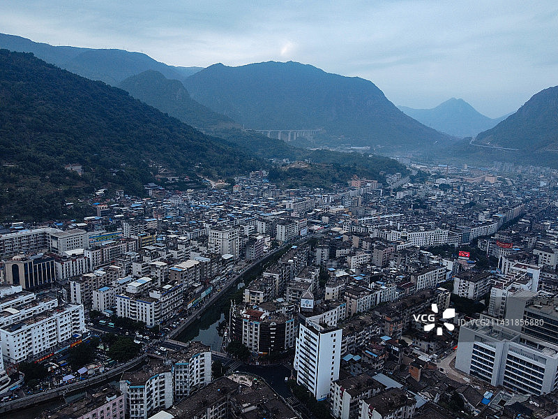 罗源县 凤山公园 慈林观音堂 第一中学 县医院 春景花园 航拍图片素材