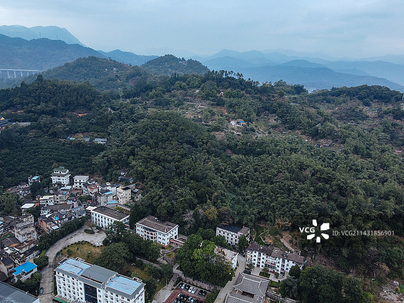 罗源县 凤山公园 慈林观音堂 第一中学 县医院 春景花园 航拍图片素材