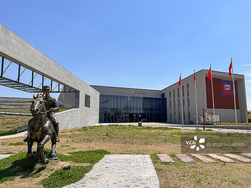 盱眙黄花塘新四军军部纪念馆，外观全景图片素材