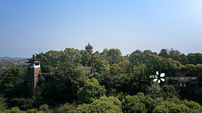 四川广安神龙山巴人石头城图片素材